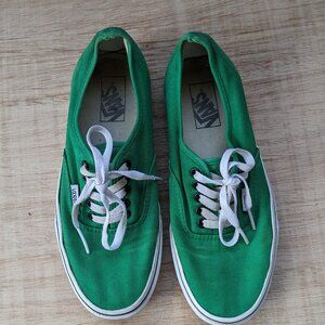 Low profile Kelly green Vans